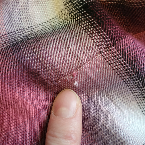 New Anthropologie Cloth & Stone Glacier Plaid Blouse Size XS - Picture 6 of 6